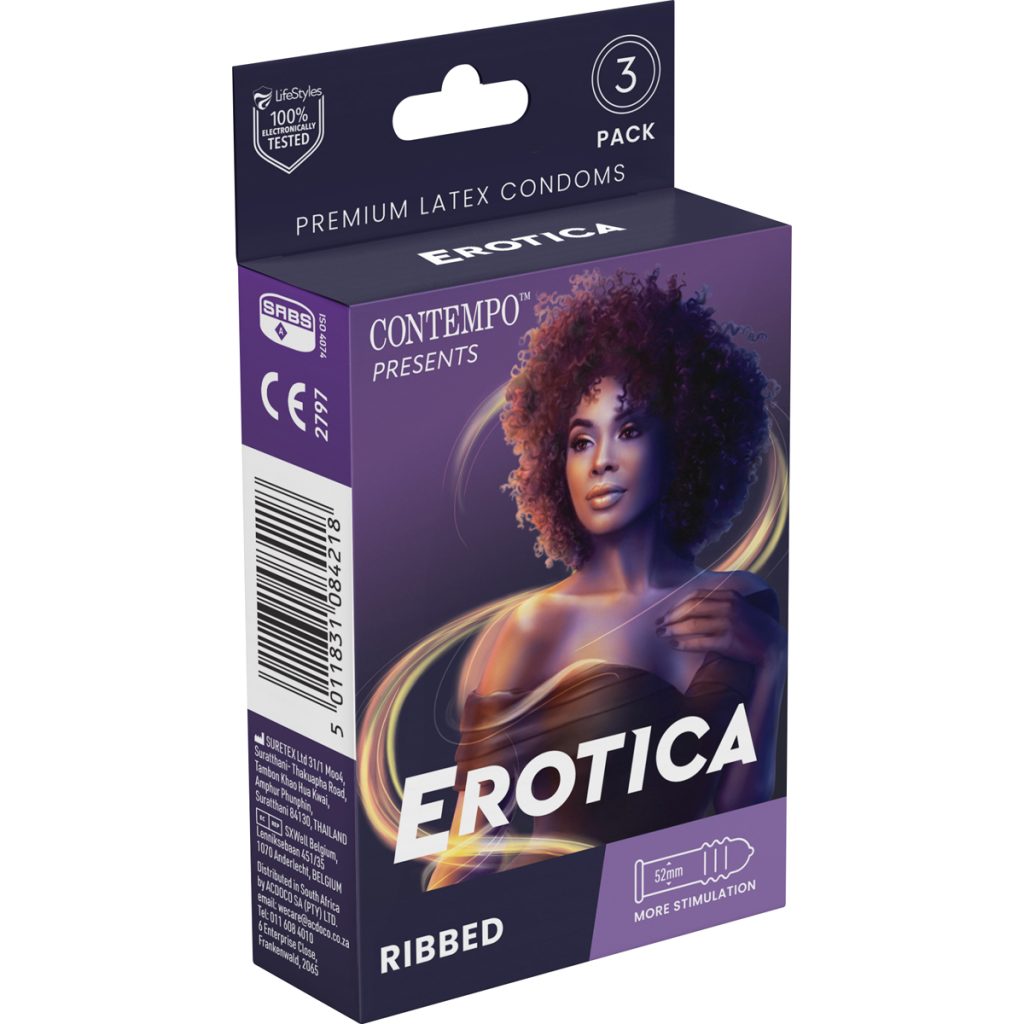 Contempo Condoms 6x3's - Erotica