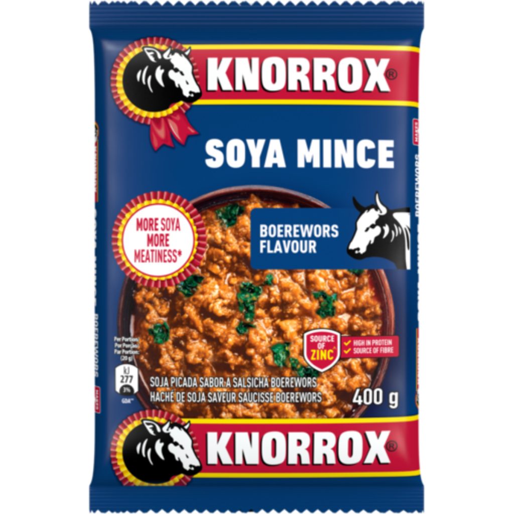 Knorrox Soya Mince Bag 5x400g - Boerewors