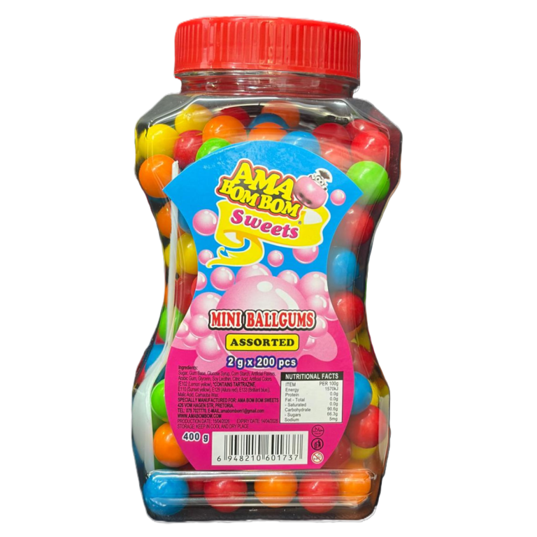 Ama Bom Mega Ball Gum 200's Assorted