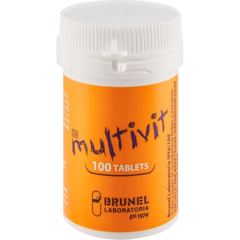 BRUNEL MULTIVITAMIN RED TABS 100'S