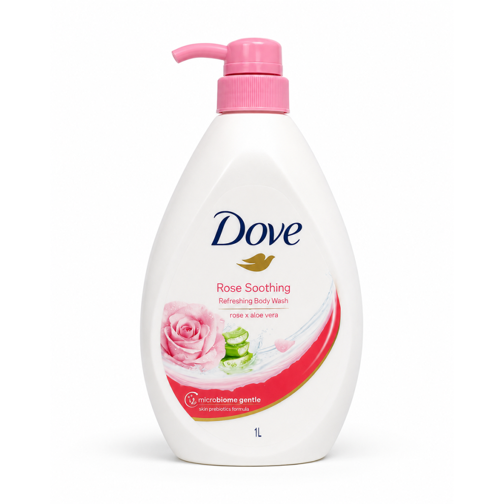 Dove Body Wash 1lt - Rose Soothing