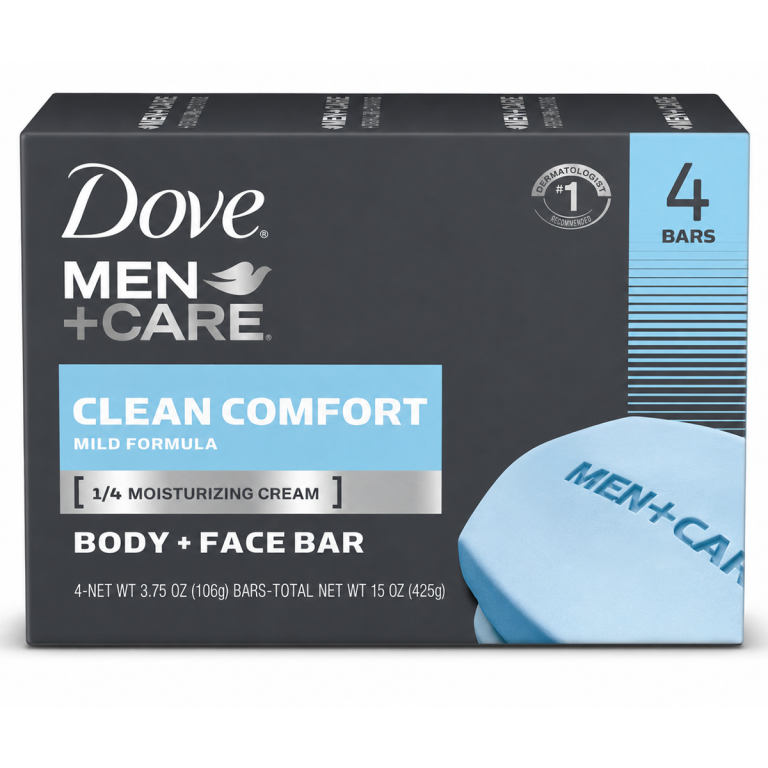 DOVE MEN SKIN CLEANSING BAR VALUE PACK - CLEAN COMFORT 4x100GR