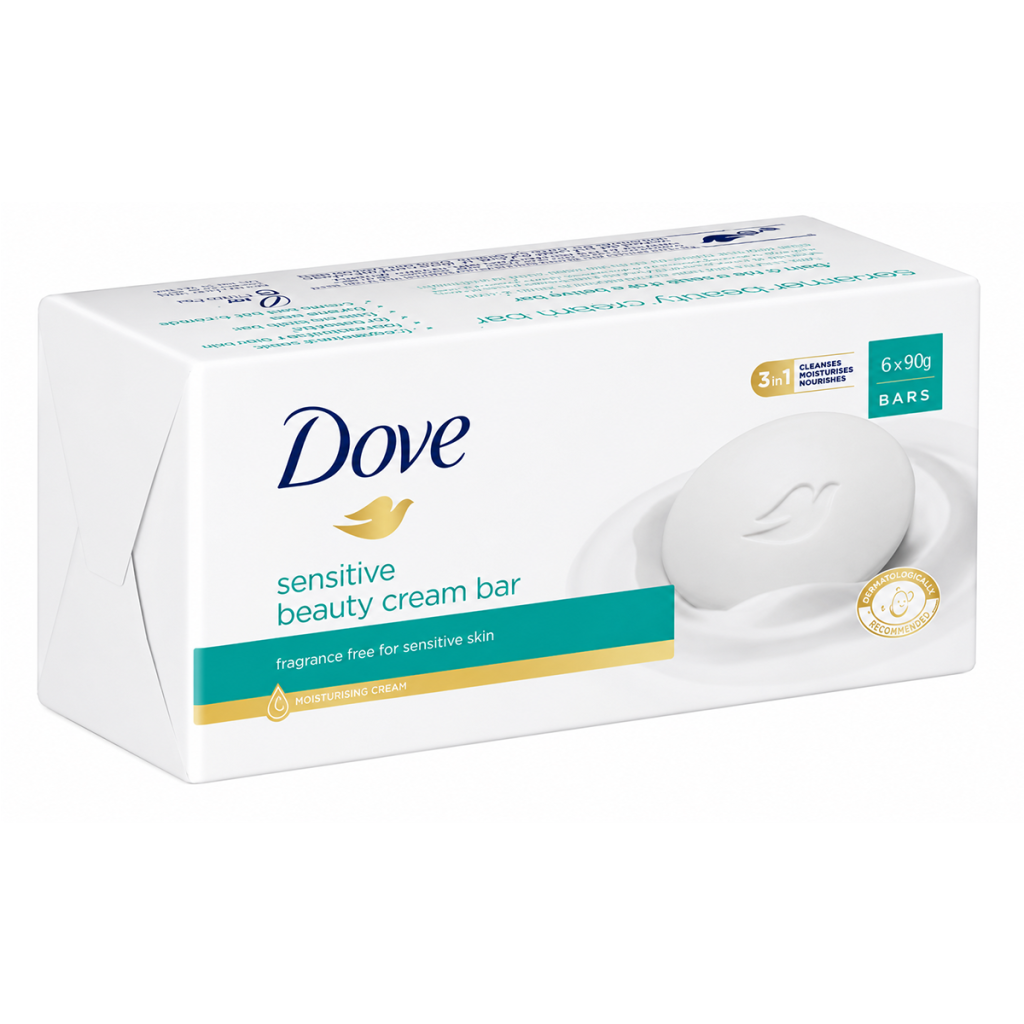 Dove Soap VALUE PACK 6x90g - Sensitive