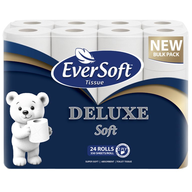 EVERSOFT DELUXE 2-PLY TOILET ROLLS BLUE 24'S