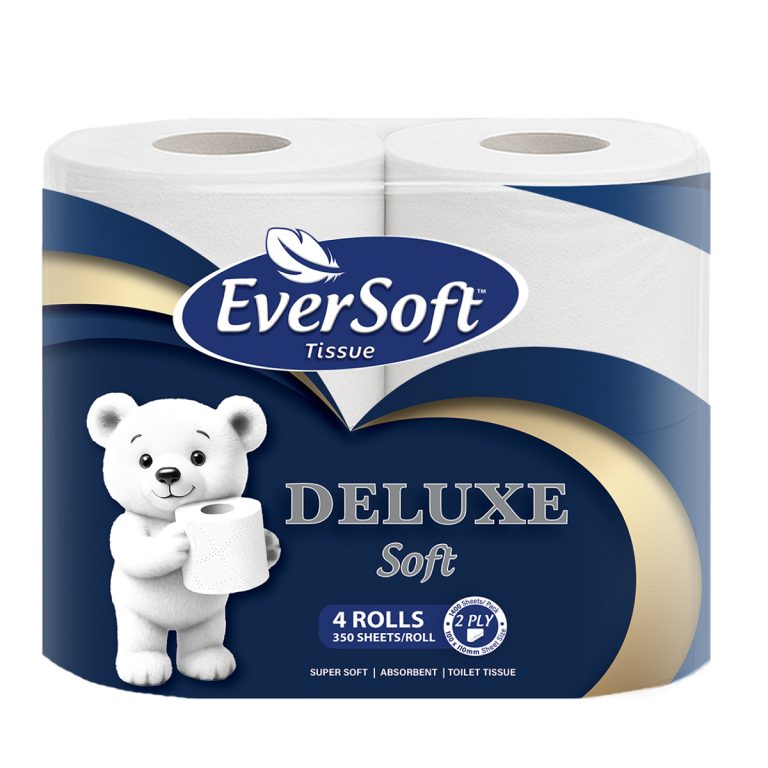 EVERSOFT DELUXE 2-PLY TOILET ROLLS BLUE 4'S