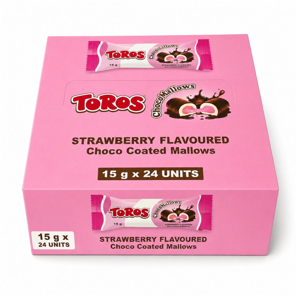 Toros Choco Mallows 24x15g - Strawberry