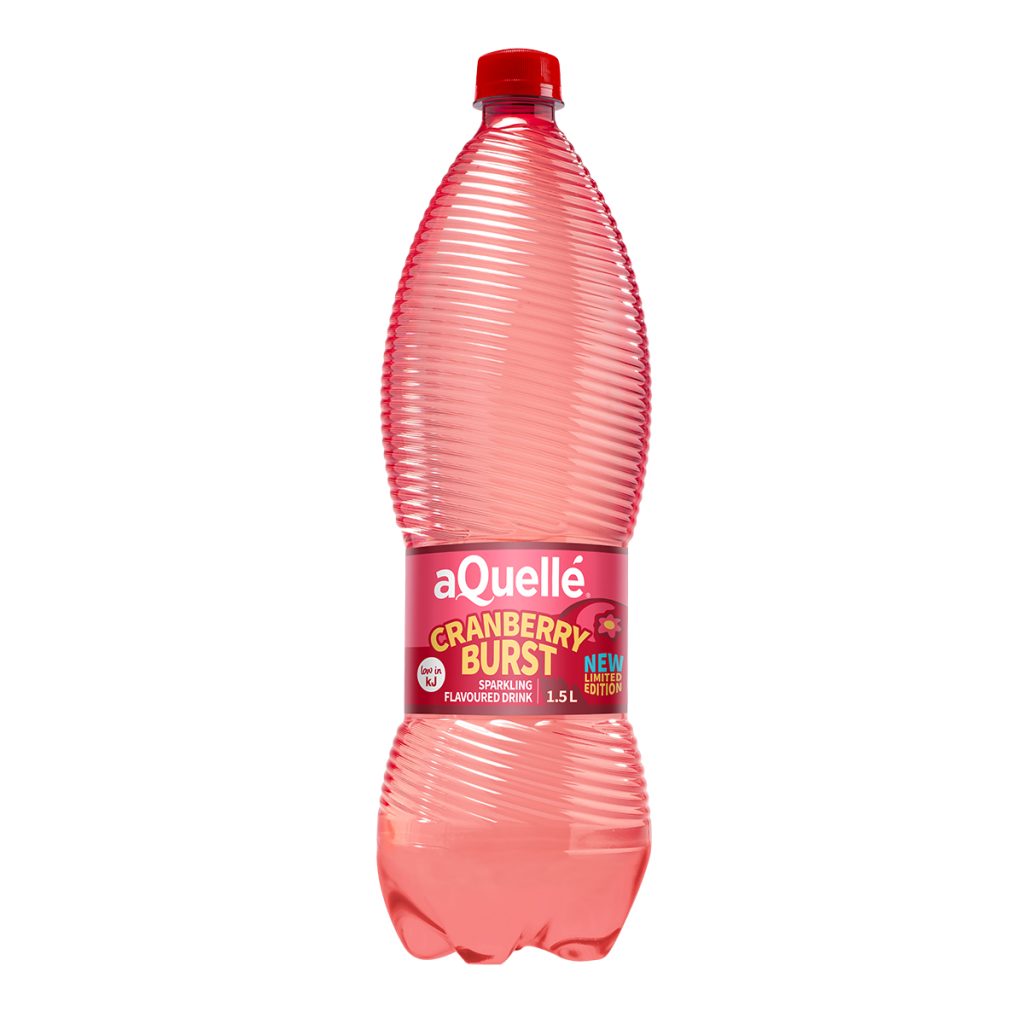 Aquelle Flavoured Water 6x1.5L - Sparkling Cranberry Burst