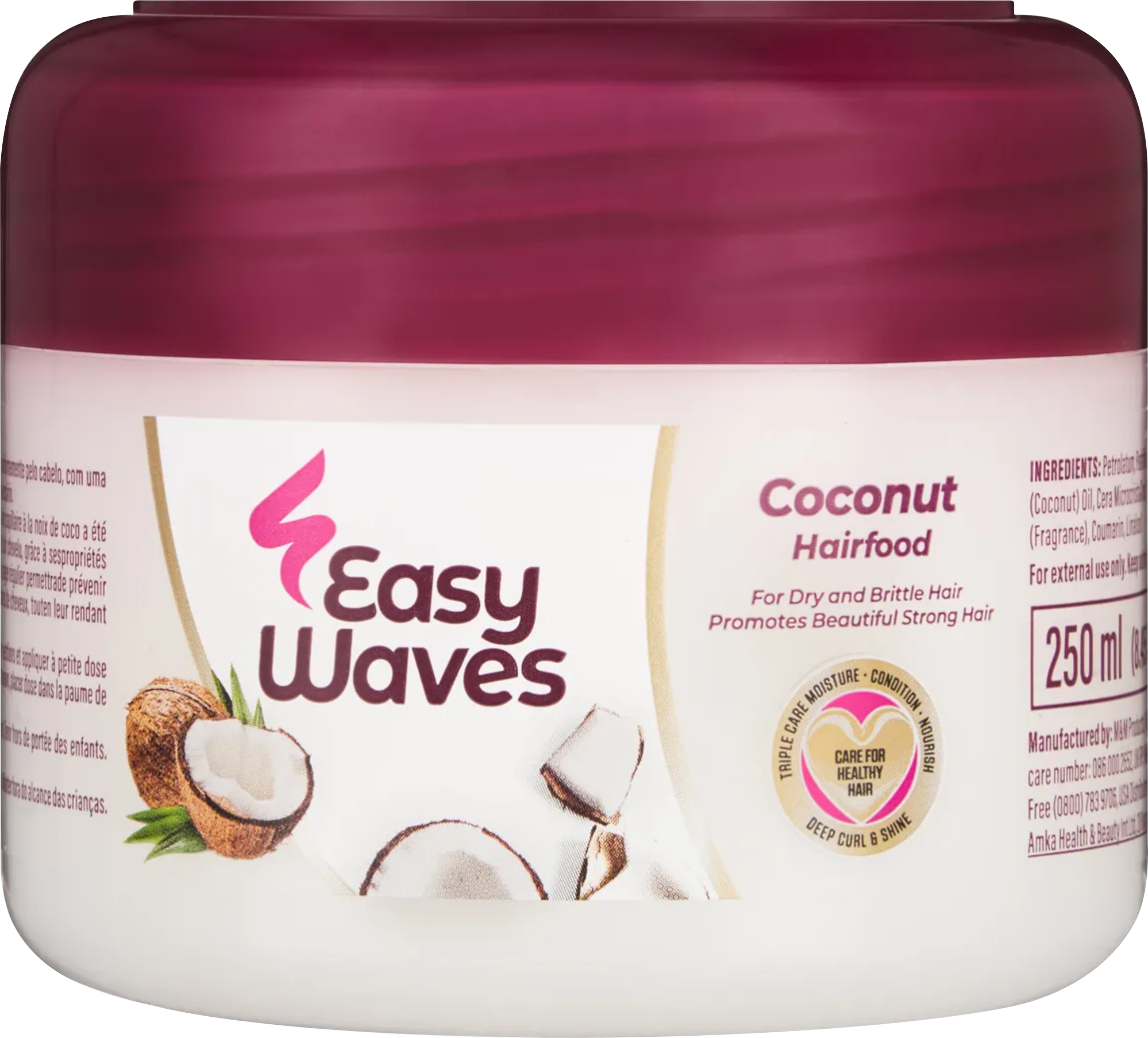 Easy Waves Hair Food Coconut 250Gr Sw