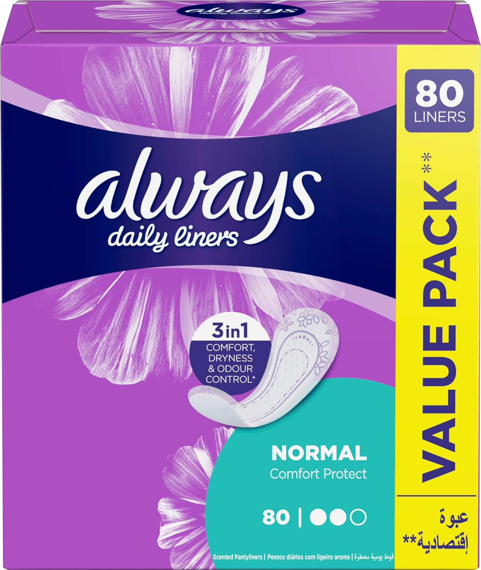 Always Liners Normal 80’S – Unscented