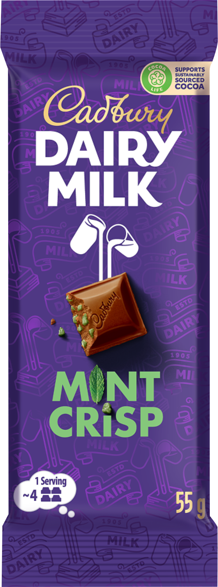 Cadbury Slabs 55G – Mint Crisps