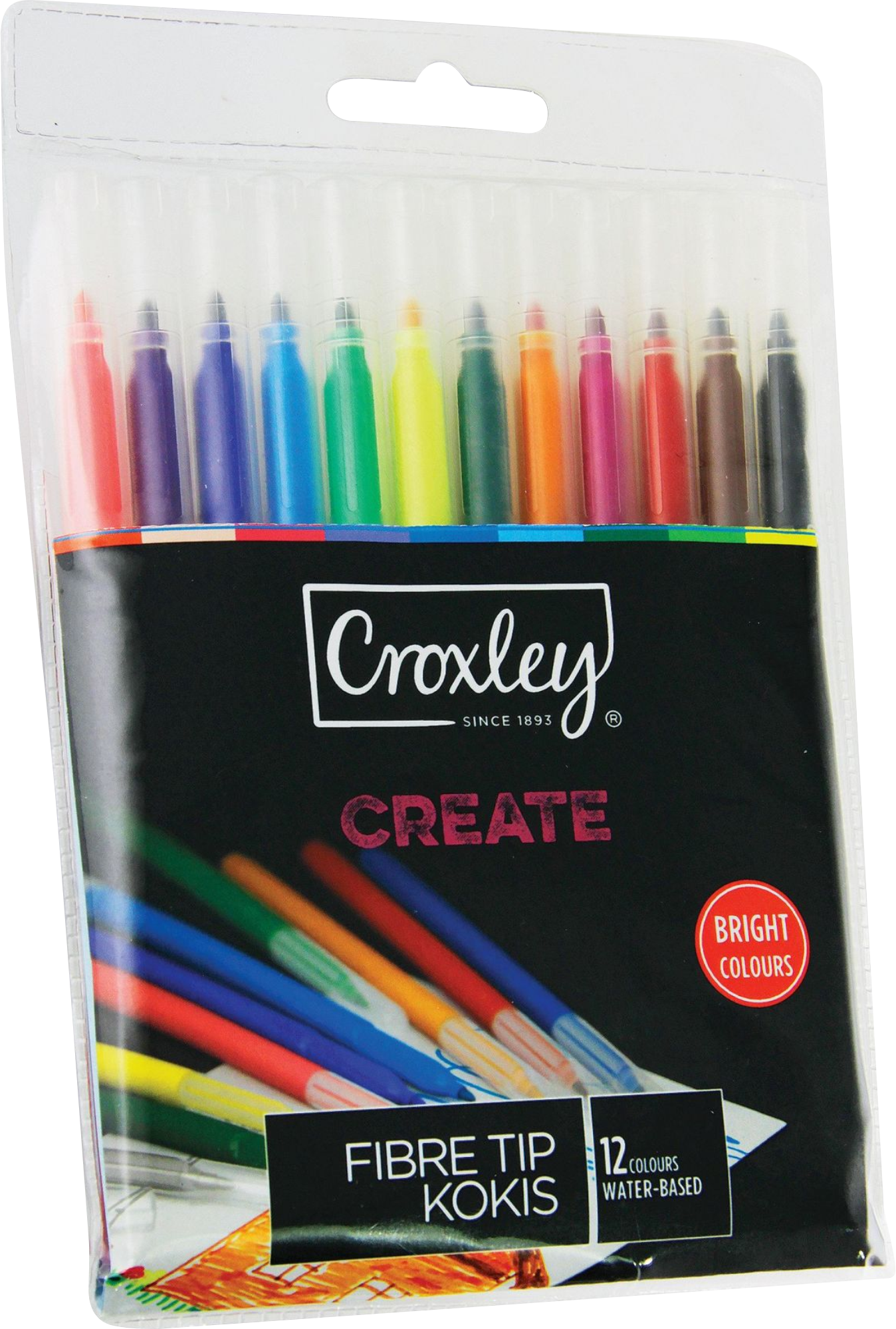 Croxley Fibre Tip Markers 12’S