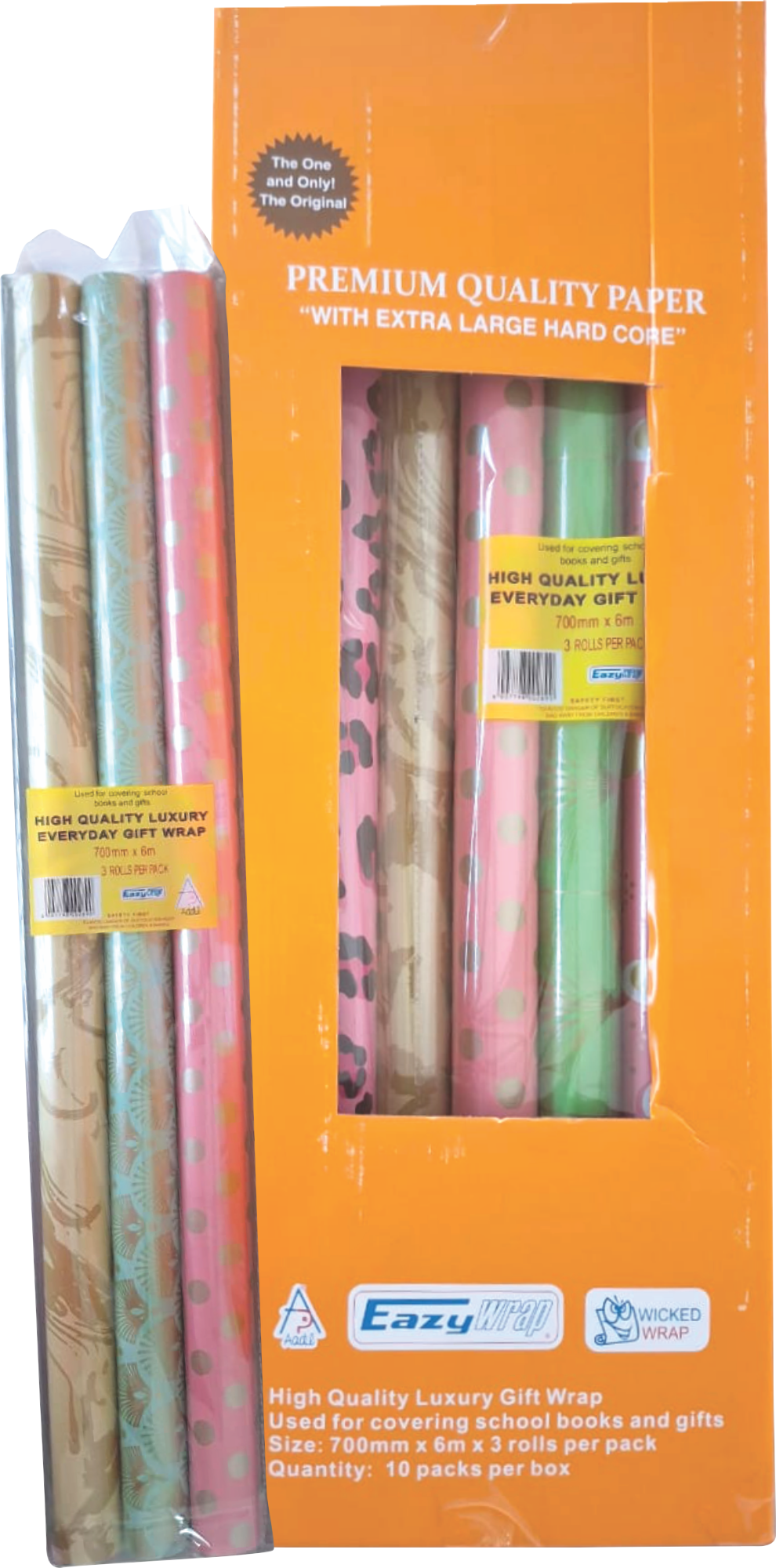 Gift Wrap 700Mmx6Mt (Orange Box)