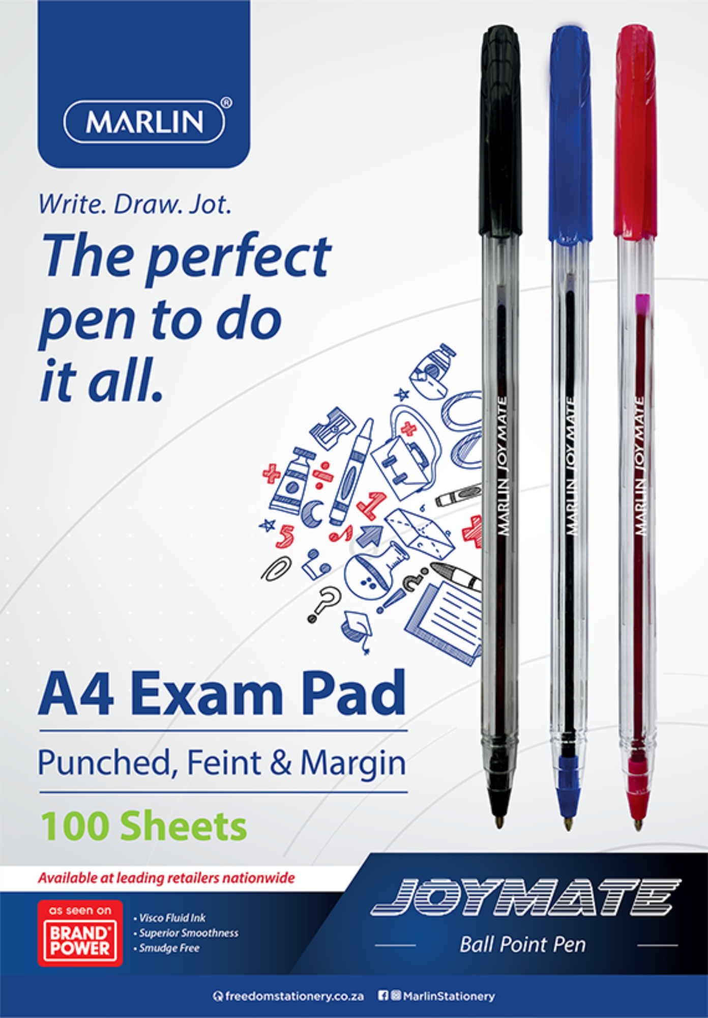 Freedom Exam Pads Punched 100 Leaf