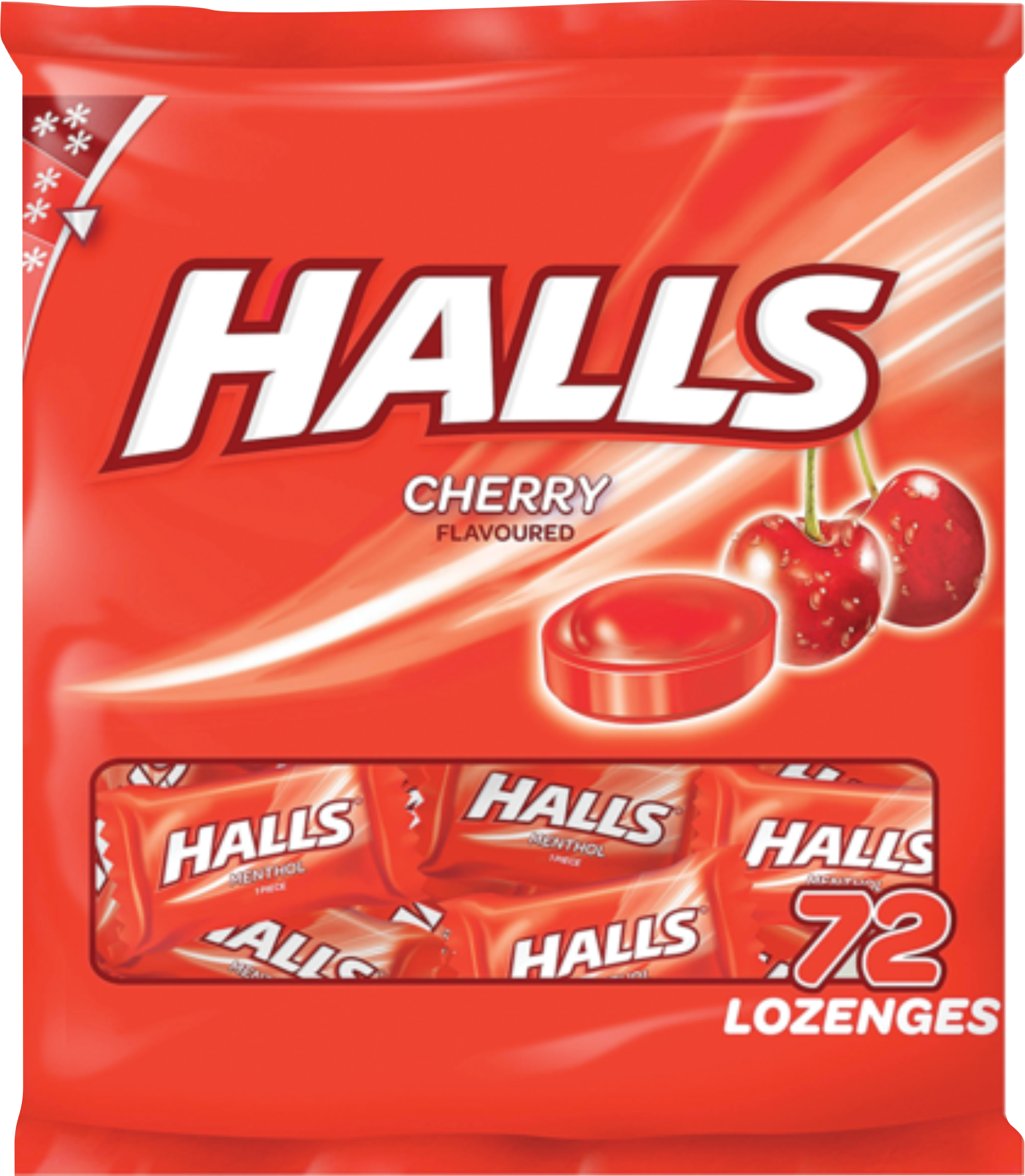 Halls Lozenges Polybag – Cherry