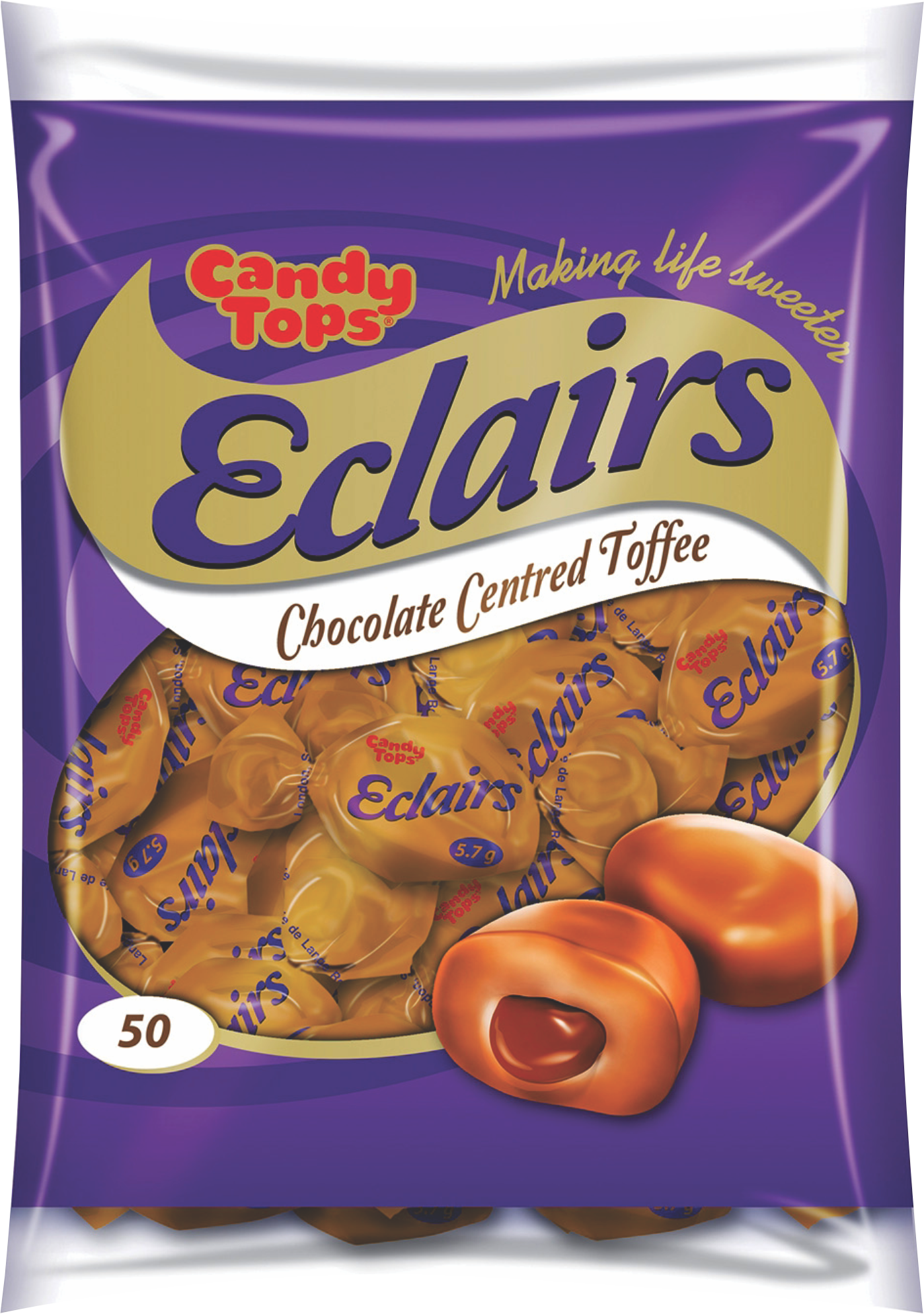 Candy Tops Choc Eclairs 50’S