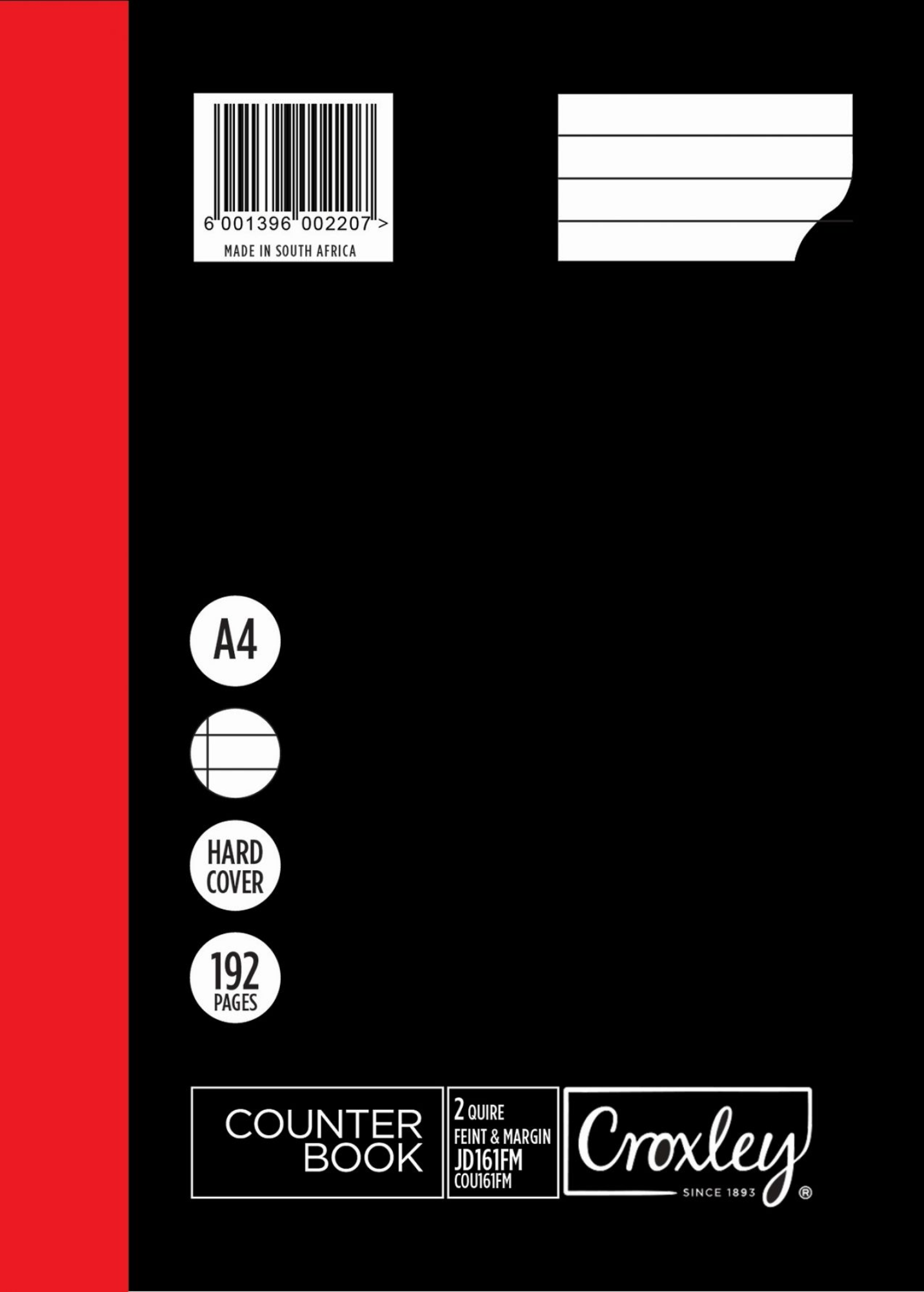 Croxley Counter Book 2 Quire 192Pg – Quad