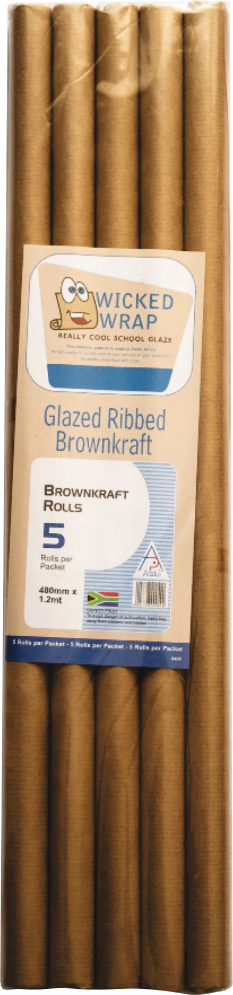 Brown Kraft Ribbed Glazed (1.5Mtx480Mm)