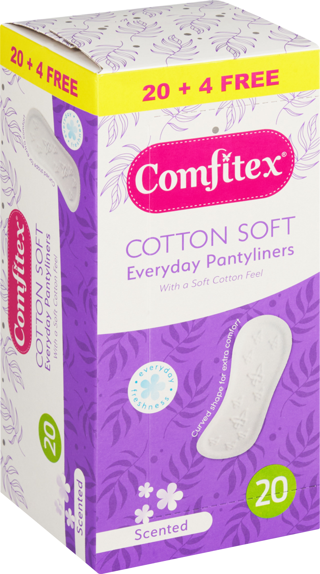 Comfitex Pantyliners 20+4 Free – Scented