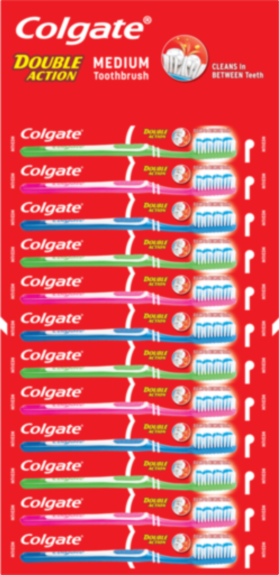 Colgate Double Action Toothbrush Card
