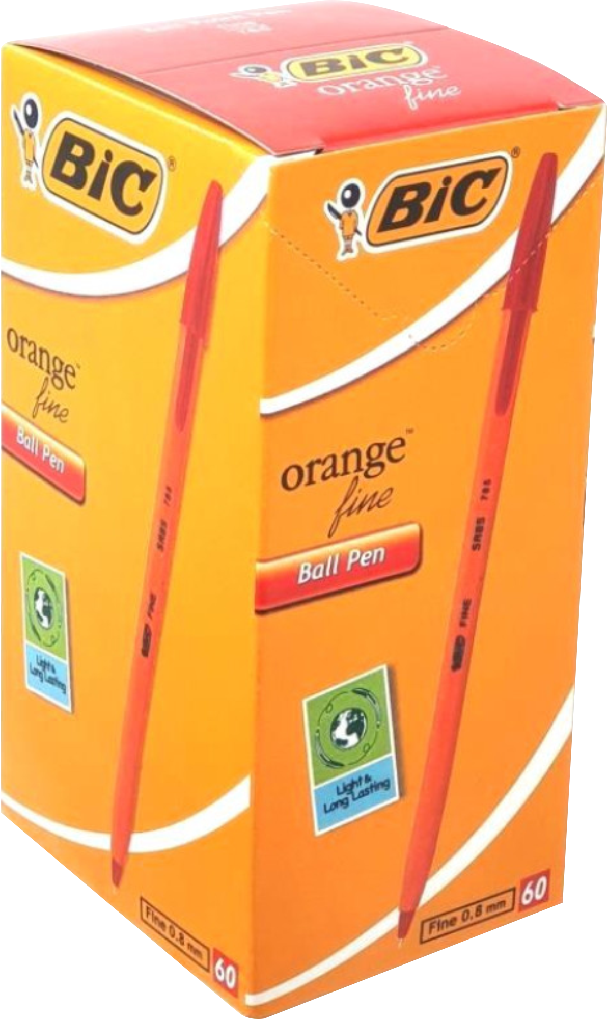 Bic Orange Fine Point Pens – Red