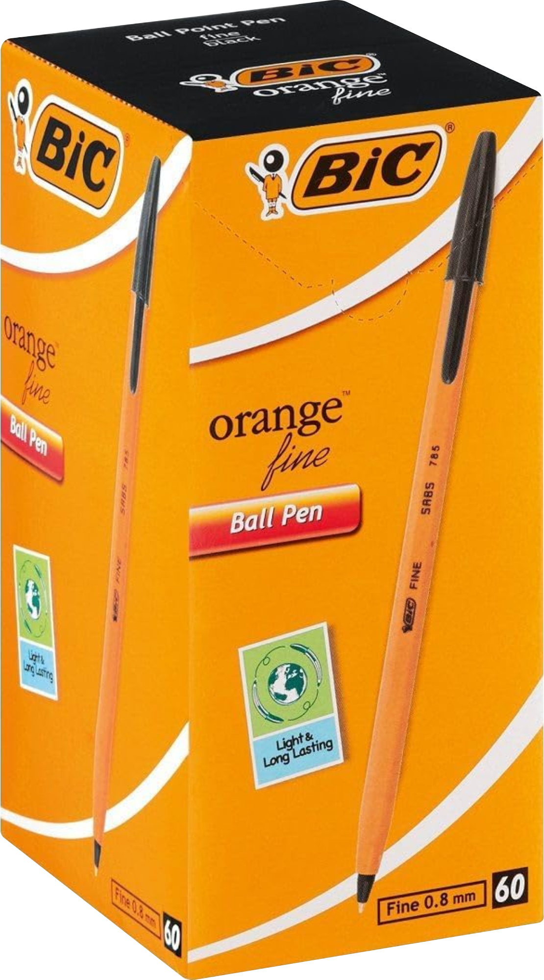 Bic Orange Fine Point Pens – Black