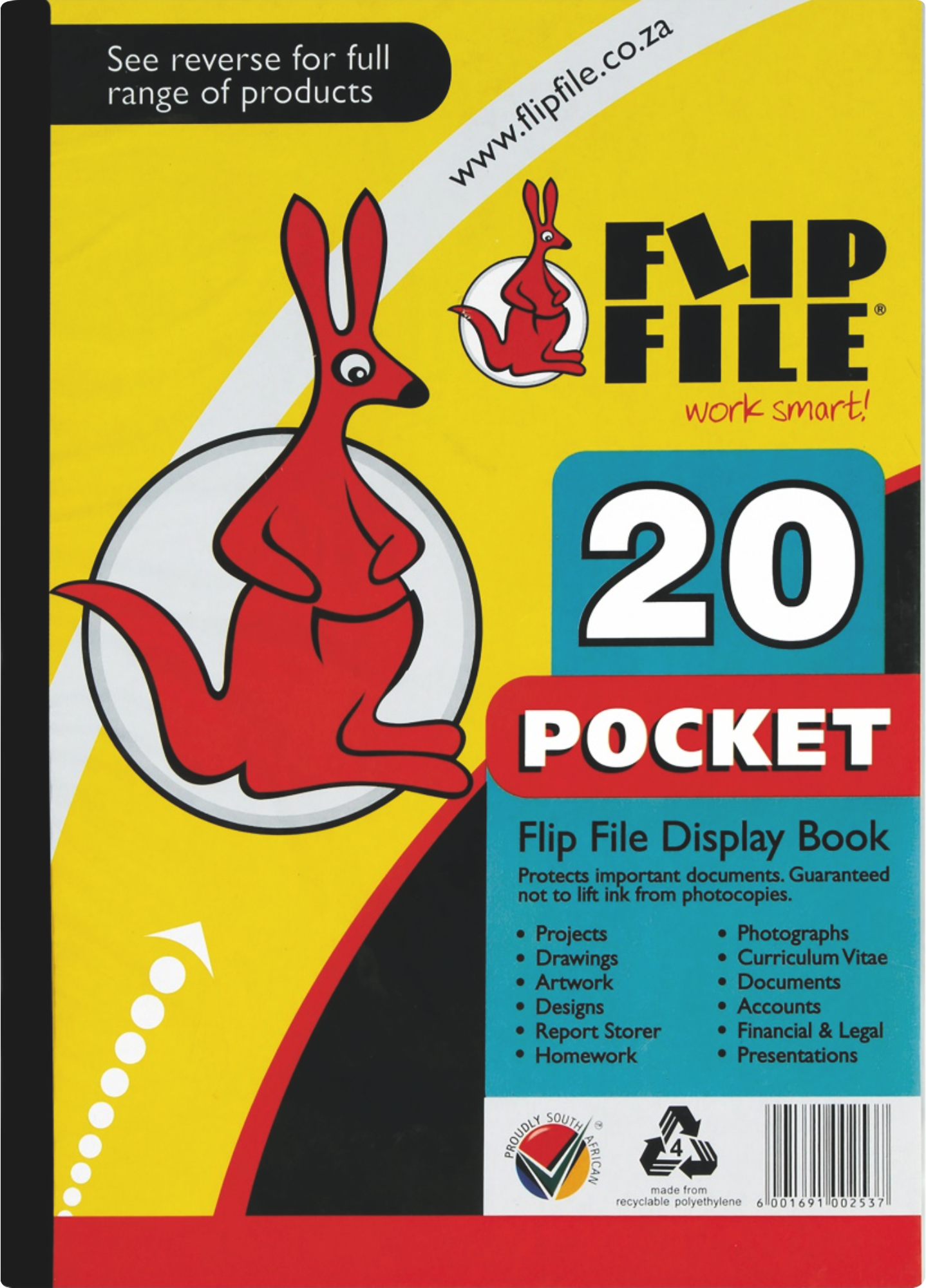 Flip File 20-Pocket