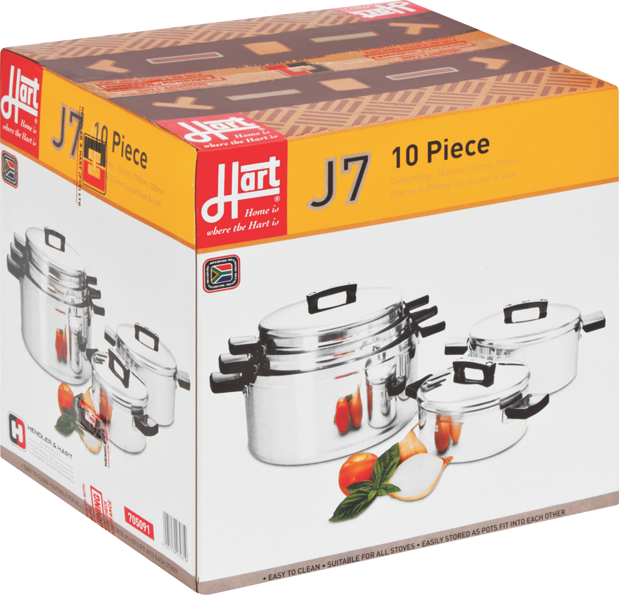 Hart J.7. Saucepans 10 Pce Set (150-250Mm)