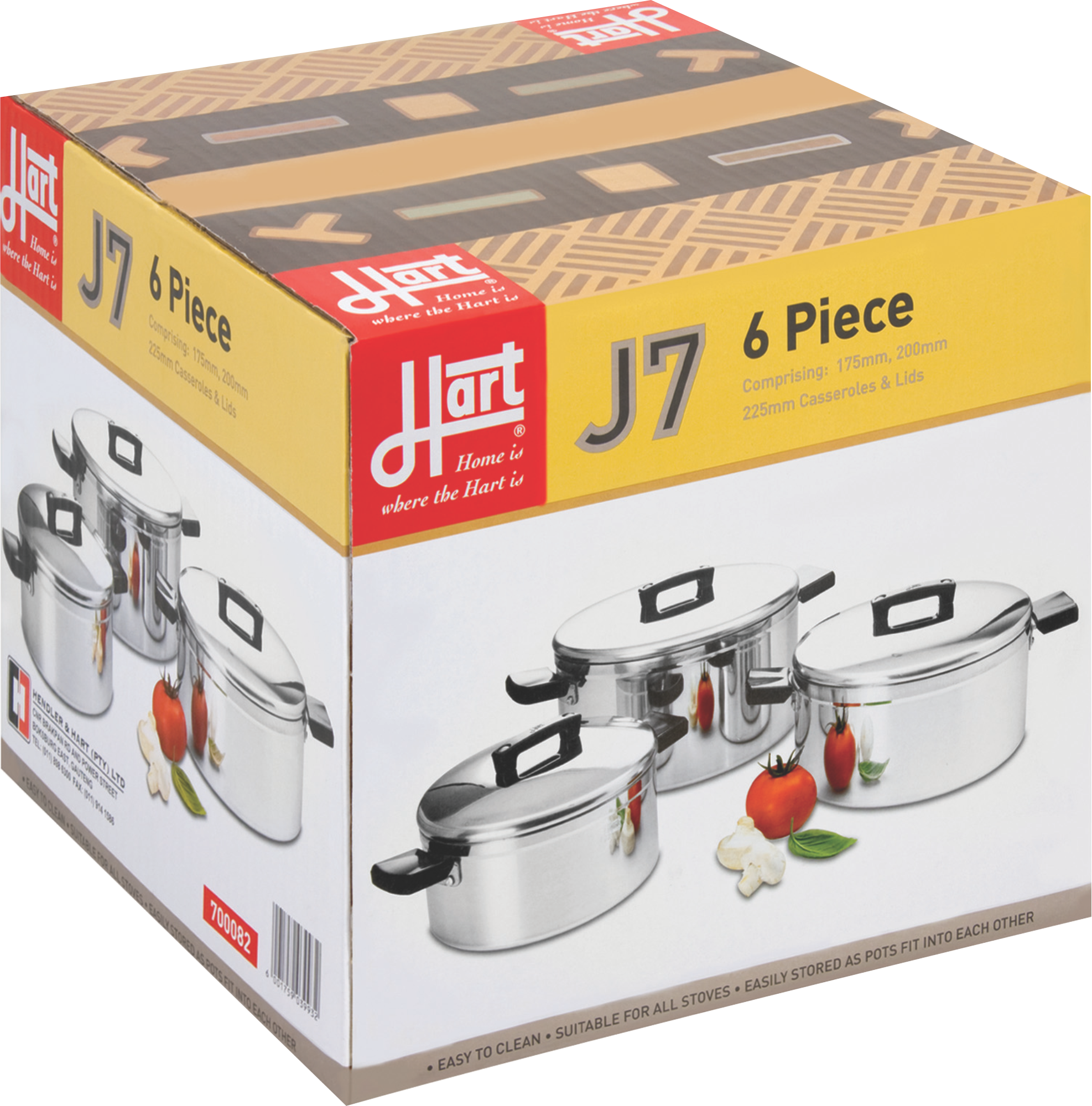Hart J.7. Saucepans 6 Piece Set