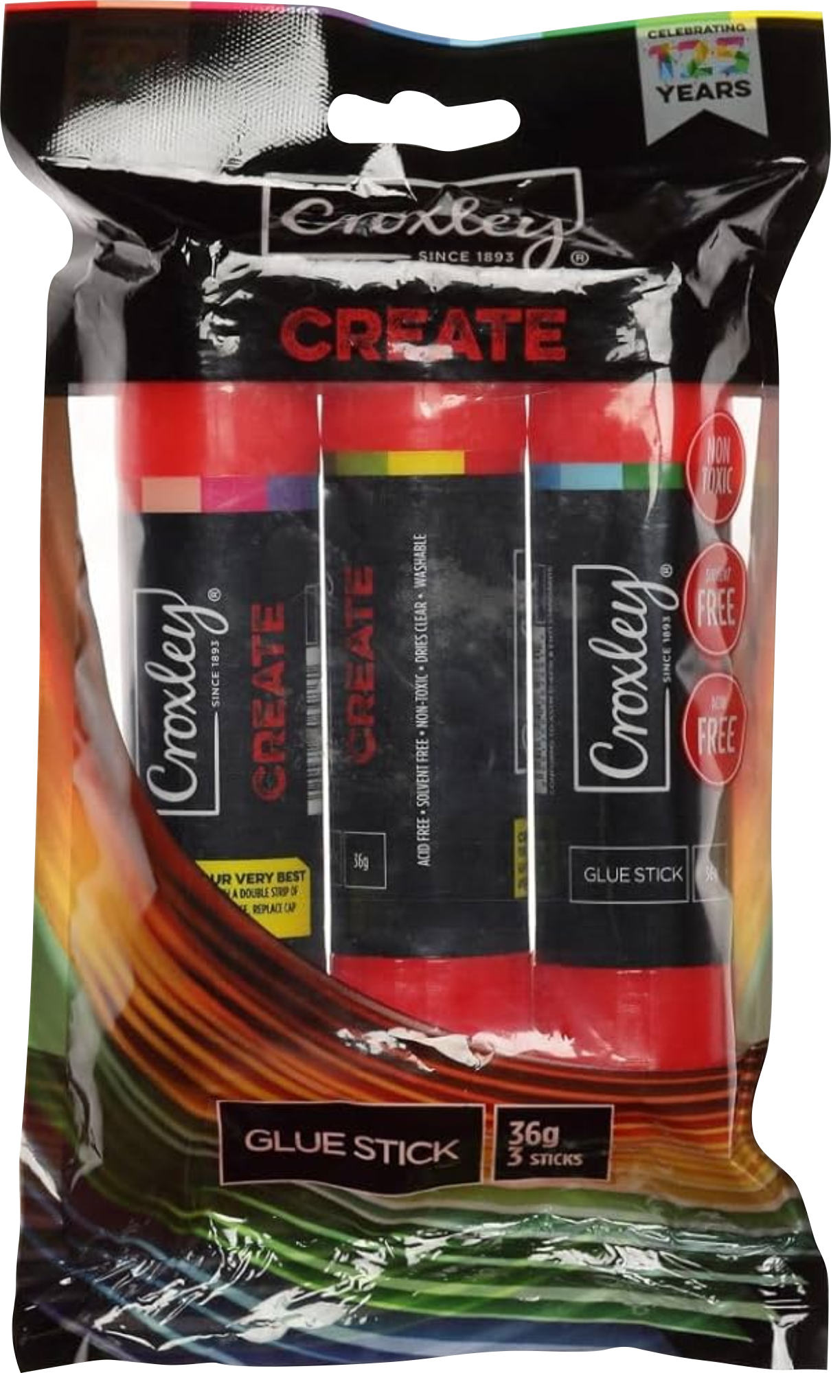 Croxley Create Glue Stick 3-Pack