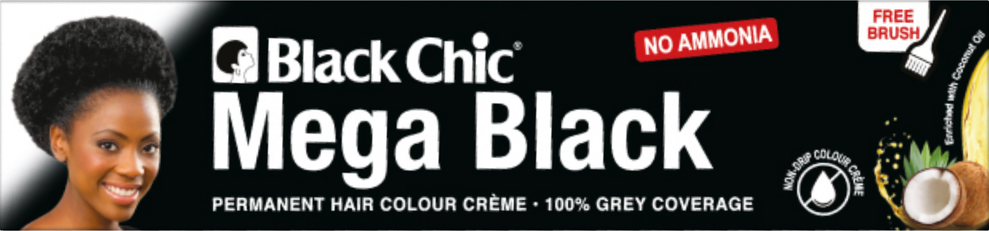 Black Chic Hair Colour Mega Black