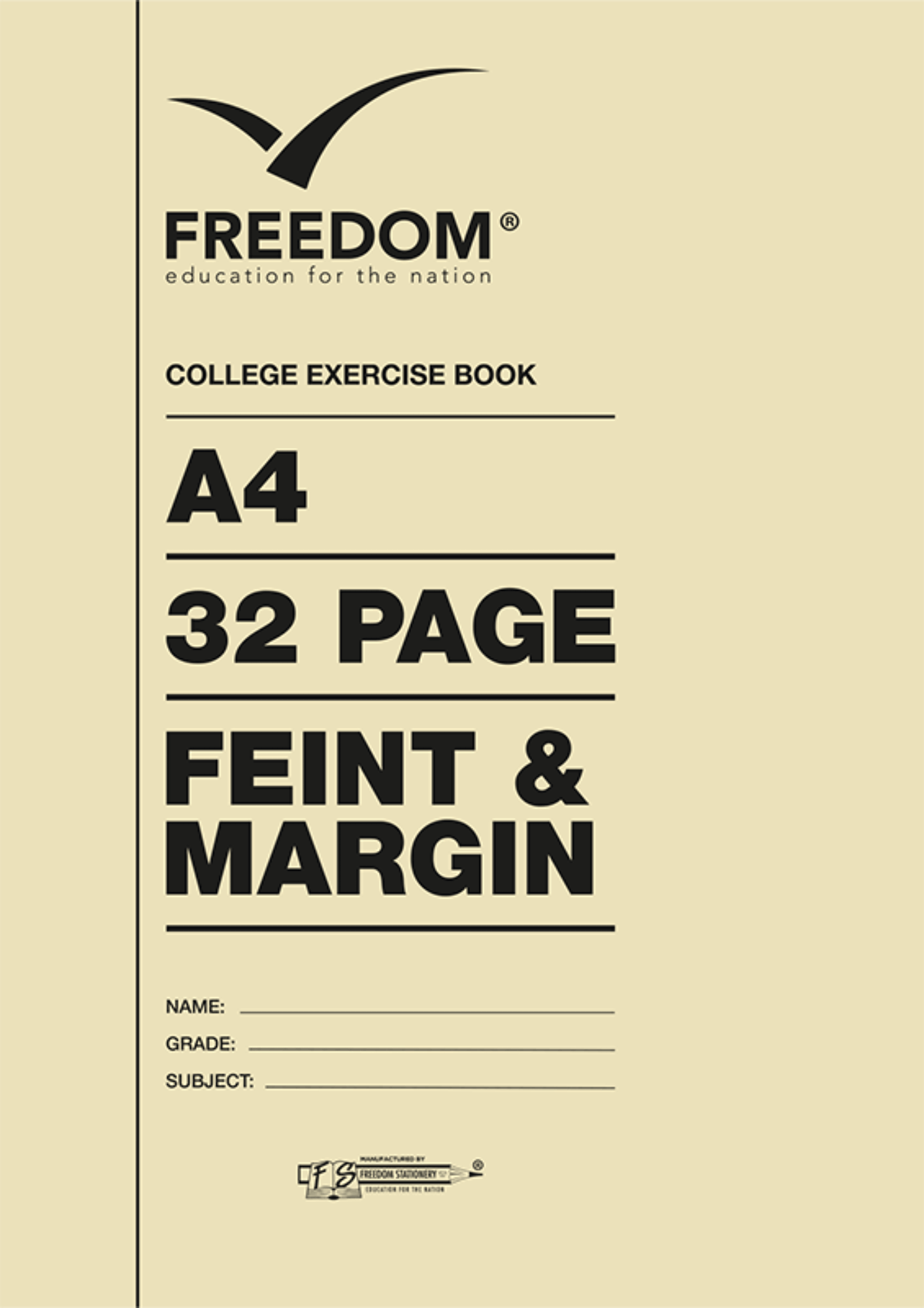 Freedom College Books A4 32Pg Feint