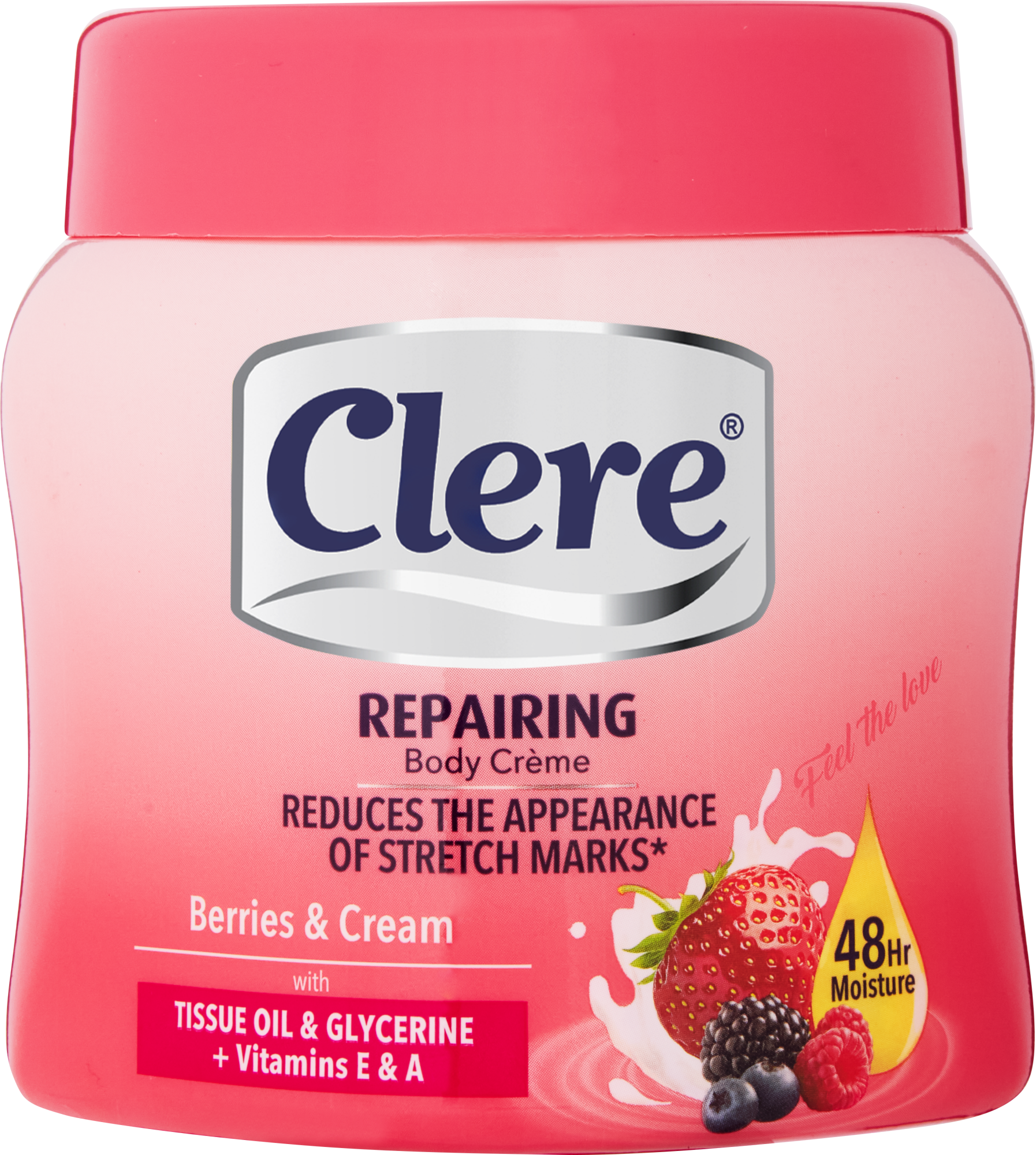 Clere Body Creme 500M – Berries & Cream