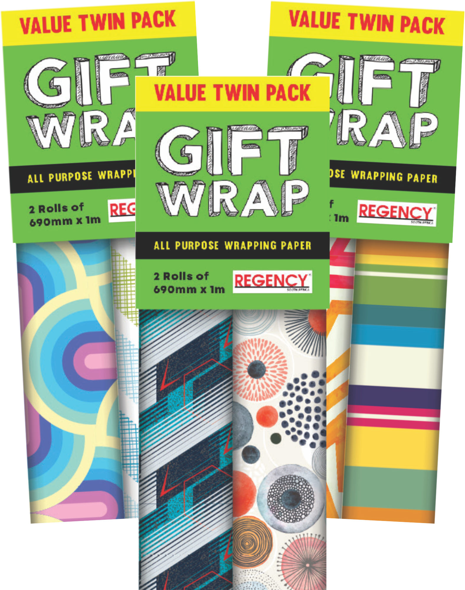 Gift Wrap 690X1Mt (Twin Pack)