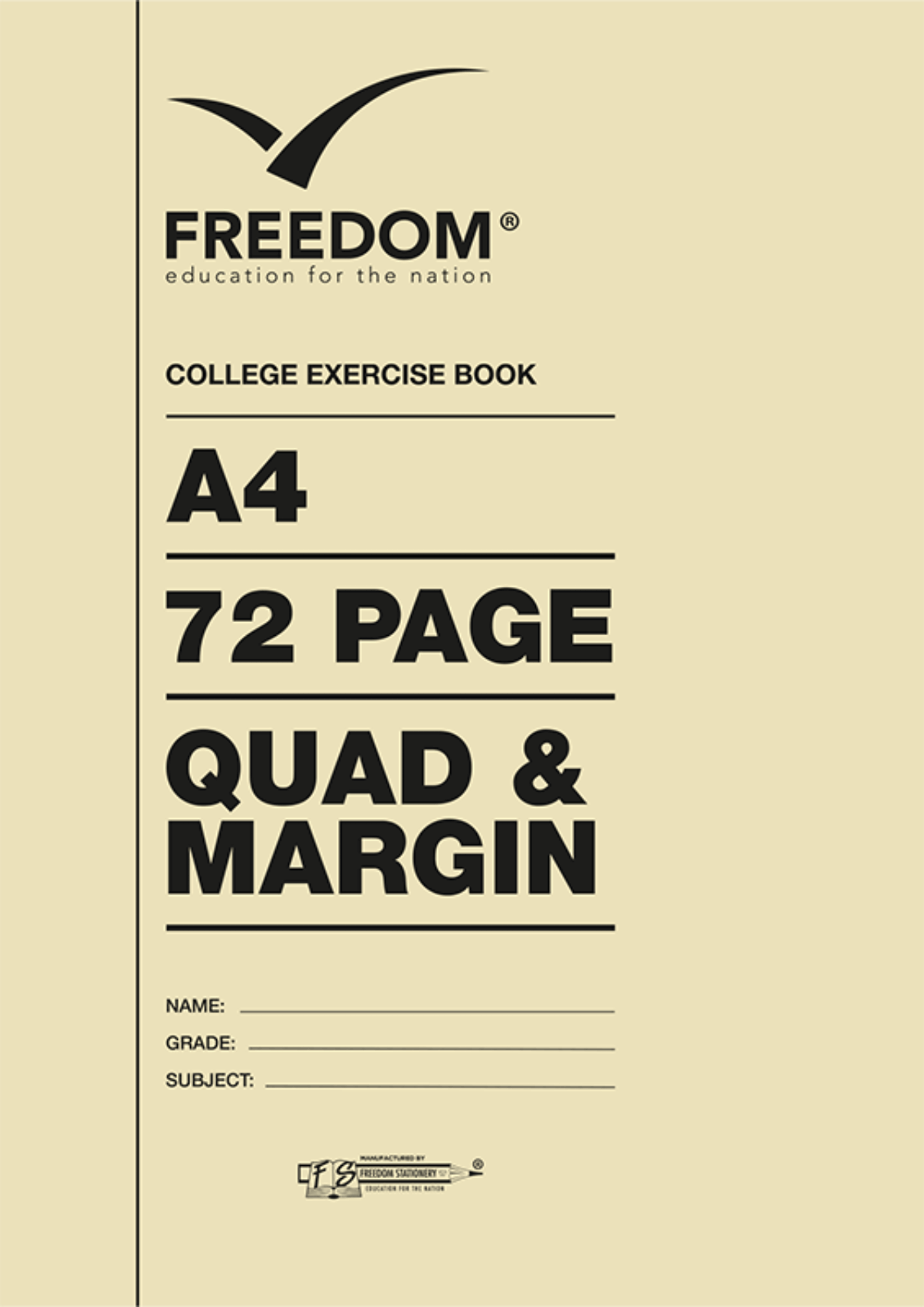 Freedom College Books A4 72Pg Quad