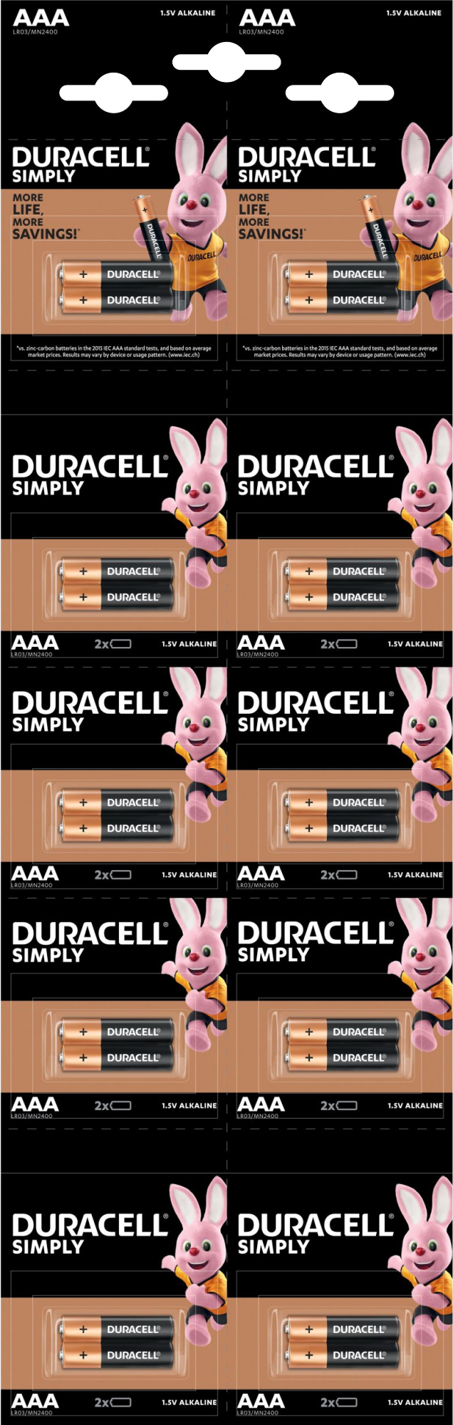 Duracell Batteries 2X10’S Aaa Hbdc